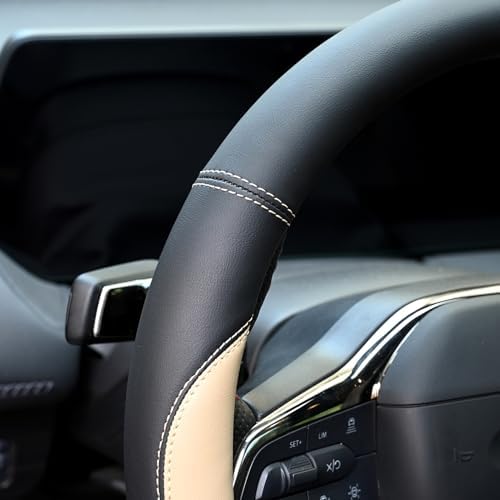 Valleycomfy Microfiber Leather Steering Wheel Cover Universal 15 inch - Image 5