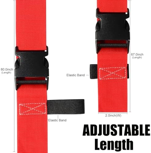 Luggage Straps for Suitcases TSA Approved-2 Pack Bright Personalized Luggage - Image 3