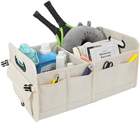 AOKJOY Car Trunk Organizer Car Storage Organizer Collapsible Multi Compartment C - Image 6