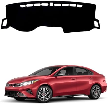 Dashboard Mat Cover for KIA Forte 2019-2024 Nonslip Center Console Sunshield by BOLTRY