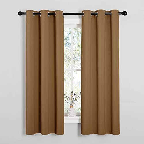 NICETOWN Sleek Blackout Curtains, 2 Panels, W34 x L63-inch by NICETOWN