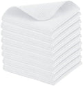PurpleEssences Solid Kitchen Cloths, Dish Cloth 12x12 Set of 8 by PurpleEssences