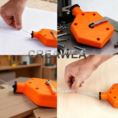 Heavy Duty Chalk Line, Professional Construction Marking Tool, 100-Foot Line - Image 7