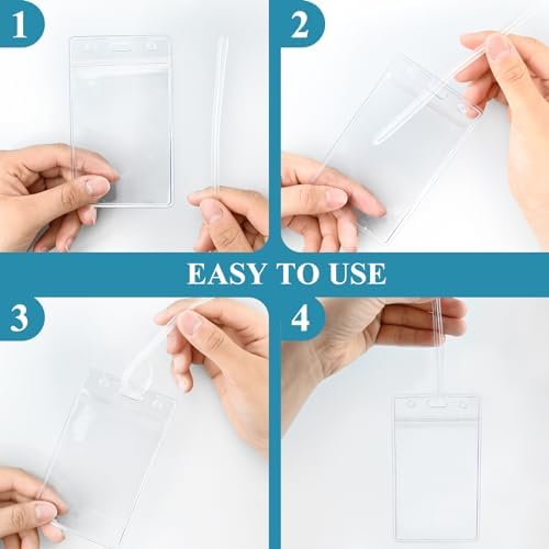 100 Pack Luggage Bag Tag Holders - Image 6