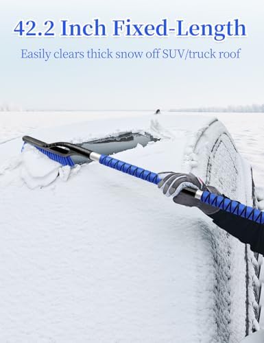 HEEYA 42.2 Inch Snow Brush and Ice Scraper - Image 2