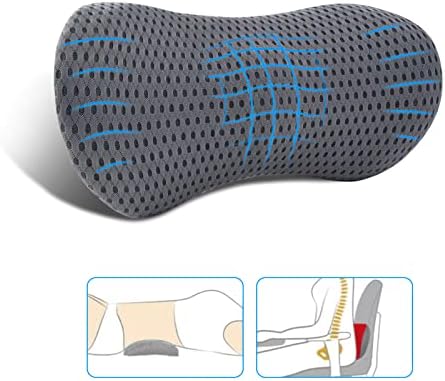 Lumbar Pillow, Memory Foam Lumbar Support Pillow by FOUSUPDT