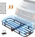 VEVOR 53 x 19 x 5 in Hitch Cargo Carrier, 500lb Capacity Trailer Mount Basket by VEVOR