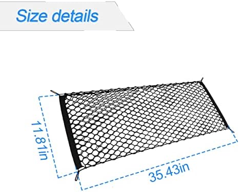 Adjustable Elastic Car Trunk Cargo Net, 35.4" x 11.8" - Image 2