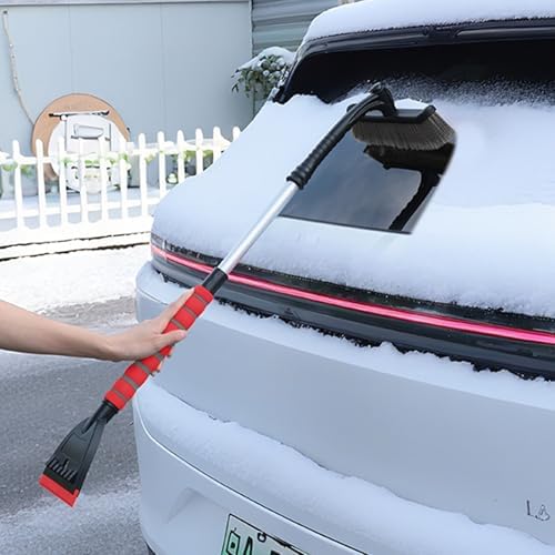 3. Heavy-Duty Ice Scraper Tool Featuring Rotatable Dense Bristles & Detachable - Image 5