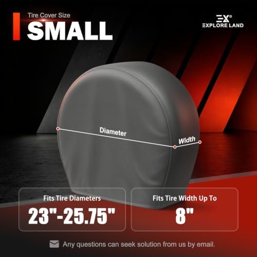 Explore Land Tire Covers 4 Pack Fit Tire Diameters 23-25.75 inch - Image 6