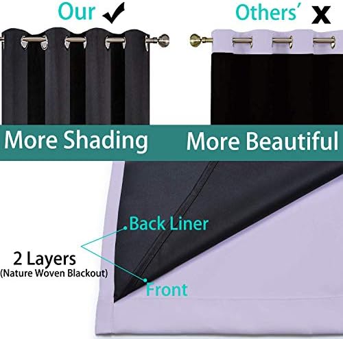 Yakamok Lilac 100% Blackout Curtains 108 Inches Long - Image 5