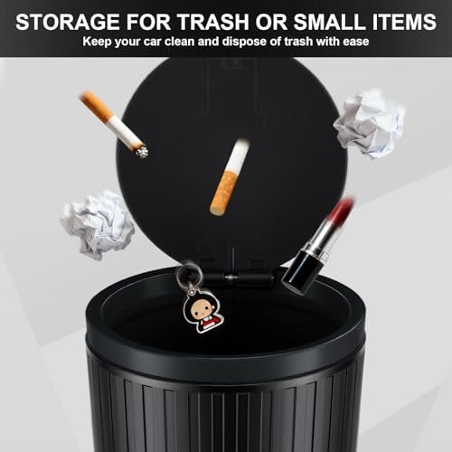 SINGARO Car Trash Can with Lid, Leakproof Mini Garbage Bin - Image 5