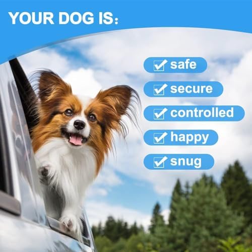 Dog Seat Belt Harness for Car, Dog Seatbelt of Coated Wire Leash Safety - Image 5
