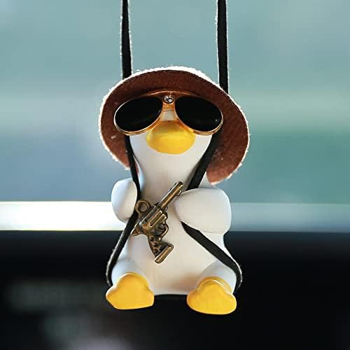 Cool Swinging Duck Car Hanging Ornament, Pendant Interior Rearview Mirror by XYNorth