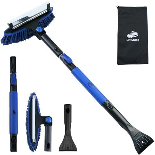 CARCAREZ 39" Extendable Car Snow Brush and Ice Scraper, Windshield Window Ice by CARCAREZ