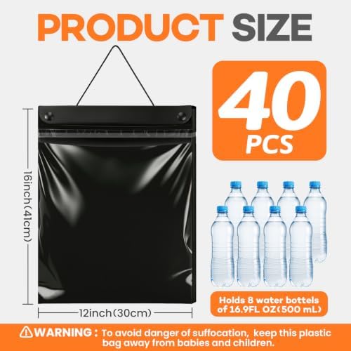 40 Count Hanging Car Trash Bags, Disposable Leak-proof Garbage Can - Image 2