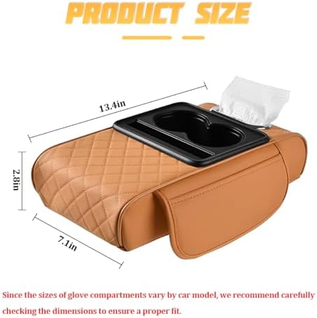 Zpana 4 in 1 Car Center Console Armrest Pillow, Memory Foam - Image 2