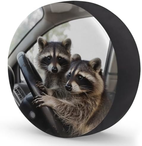 Raccoon Spare Tire Cover Waterproof Dust-Proof Spare Wheel Covers - Image 2