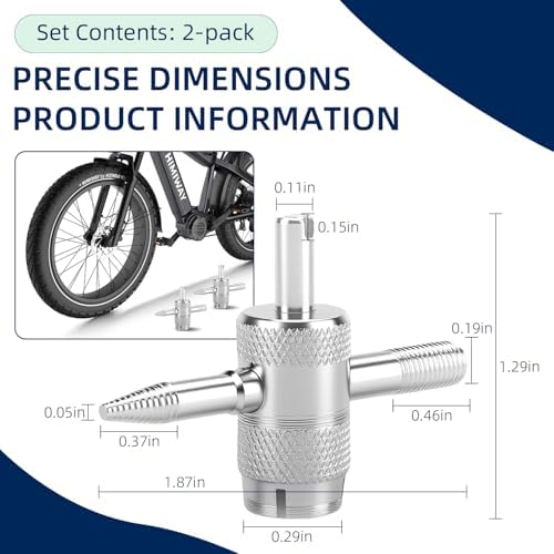 2PCS 4-Way Valve Core Tool, Tire Valve Stem Tool, 4-in-1 Universal Valve Wrench - Image 7