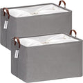 Hinwo 70L Extra Large Canvas Storage Bin by Hinwo
