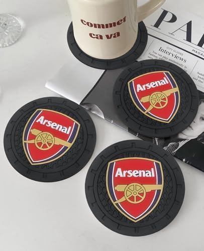 Cup Holder Insert Coaster for Arsenal UEFA Fans, Anti Slip Car Cup Coaster - Image 4