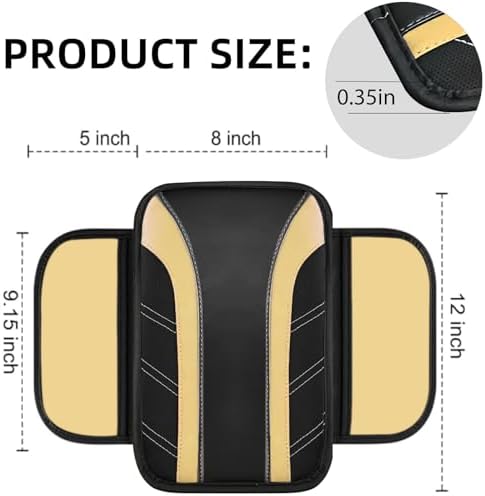 NBTEPEM 6 Pcs Beige Steering Wheel Cover Set, Sport Microfiber Leather Steering - Image 5
