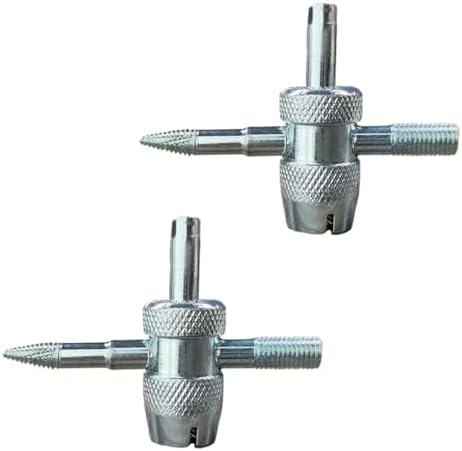 2PCS 4-Way Tire Valve Core Removal Tool 4-in-1 Universal Valve Wrench by Unknown
