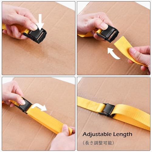 TRIWONDER Cinch Tie Down Strap Lashing Straps Heavy Duty Nylon Straps - Image 4