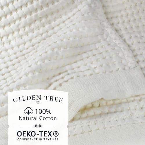 GILDEN TREE Waffle Bath Sheet Quick Dry Towel, Thin Luxury Bath Towels - Image 2