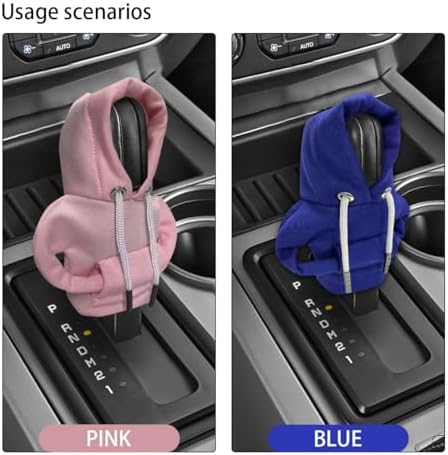JOYCOURT 2PCS Car Gear Shift Hoodie Auto Shifter Knob Cover - Image 7
