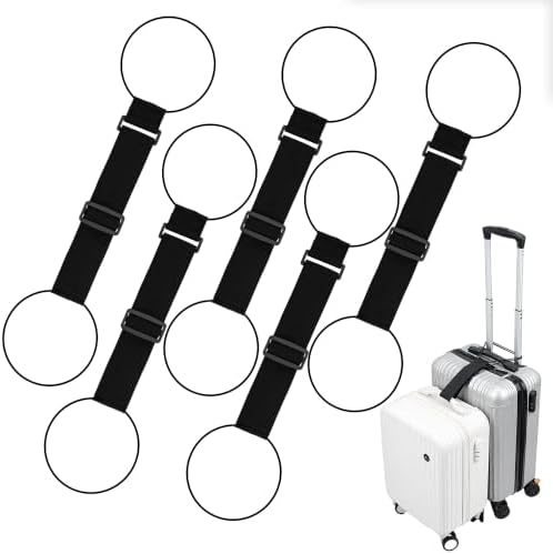 Mcbazel Luggage Connector Straps 5 Pack, Adjustable Elastic Straps by Mcbazel