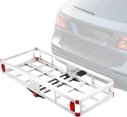 Aluminum Hitch Cargo Carrier, 500 lb Capacity, 49.4 x 22.4 in - Image 2