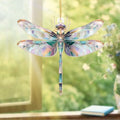 Dragonfly Ornament Stained Glass Style – Acrylic Window Hanging Suncatcher by ALADAYQUINQUITMeetallneeds