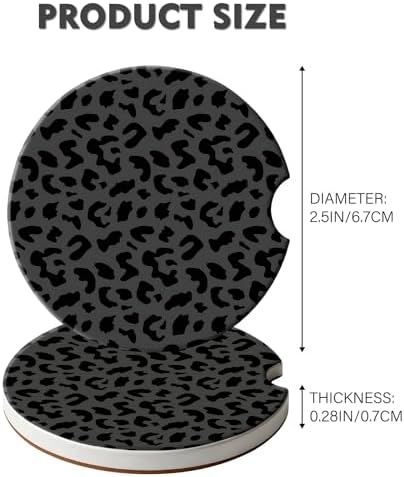 2 Pack Car Coasters for Cup Holders, Cute Car Accessories Interior - Image 4