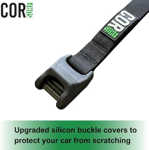 COR Surf Aero Roof Rack Pads, No-Scratch Tie Down Straps, 19in Wide 10ft - Image 5