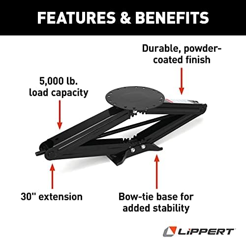 Lippert Manual 30" RV Scissor Jack Kit - Image 3