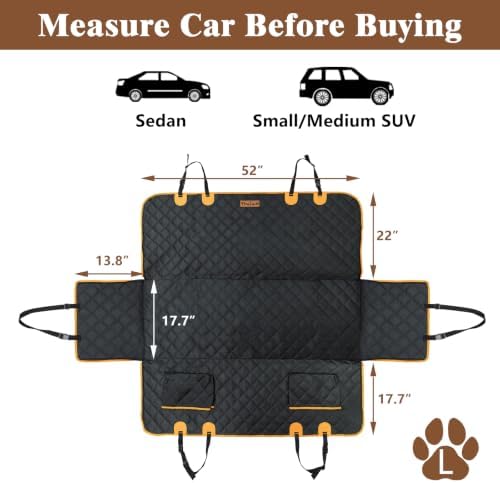 Dog Seat Cover for Back Seat, Waterproof Dog Hammock for Car &SUV - Image 6