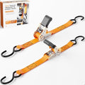 WELLUCK 304 Stainless Steel Boat Trailer Tie Down Straps 2400 LBS, 1 Inch x 4 by WELLUCK