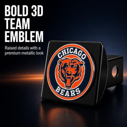Chicago Bears Trailer Hitch Cover - Image 2