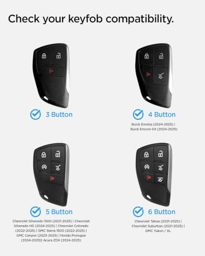 Spigen Rugged Armor Chevrolet & GMC Key Fob Cover - Image 2