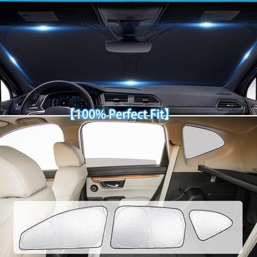 KMF 8pcs Thicken Sun Shades for Honda CR-V 2017-2022 Accessories, CRV Sunshade - Image 5