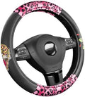 ED HARDY Tiger Print Steering Wheel Cover, Fits 14.5-15.5 Inch Steering Wheels by EdHardy