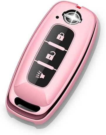 for Nissan Key Fob Cover 3 Buttons Car Key Case Sentra Kicks Pathfinder Rogue by ZSPDACC
