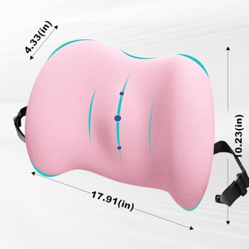 BYMECOST Lumbar Support Pillow for Car, Memory Foam Car Back Cushion - Image 2