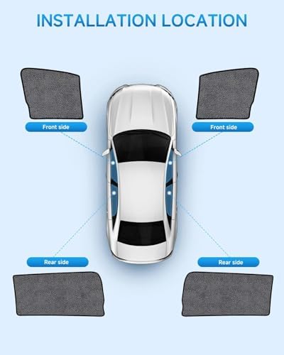 Car Window Shades for Honda Odyssey, UV & Heat Blocker, Privacy Protection for - Image 2