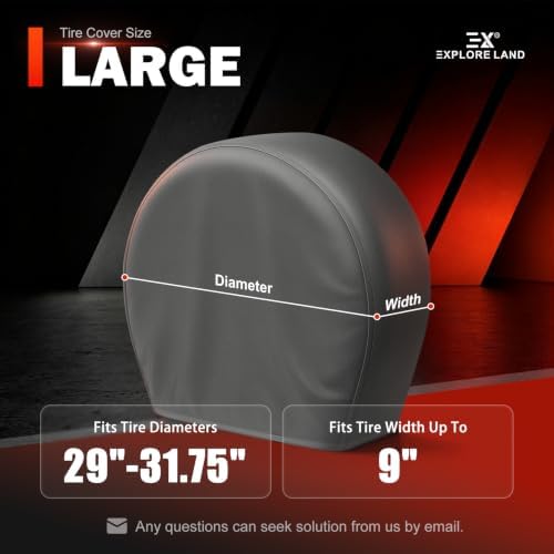 Explore Land Tire Covers 4 Pack Fit Tire Diameters 29-31.75 inch - Image 6