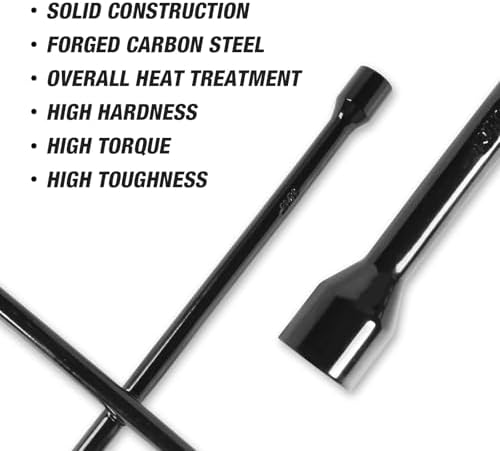 Torin 20 Inch Universal Heavy Duty Tire Iron Wrench 4 Way Lug Wrench - Image 7