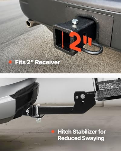 VEVOR 60" x 24" x 6", Hitch Cargo Carrier, 500 lbs Capacity Hitch Cargo Carrier - Image 5