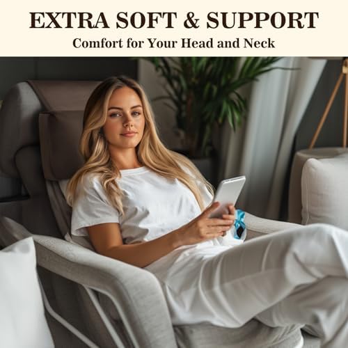Recliner Headrest Pillow, Adjustable Comfort Neck & Head Support Pillow - Image 2