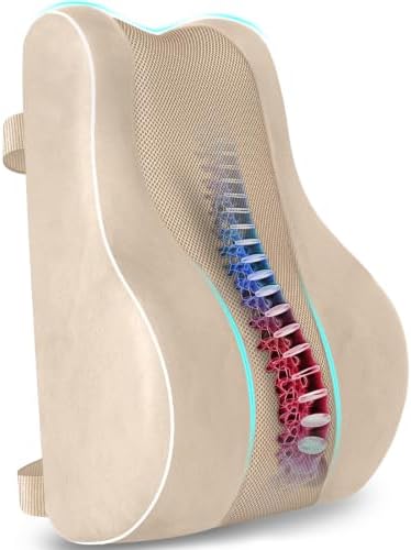 CloudBliss XL Lumbar Support Pillow, Memory Foam by CloudBliss